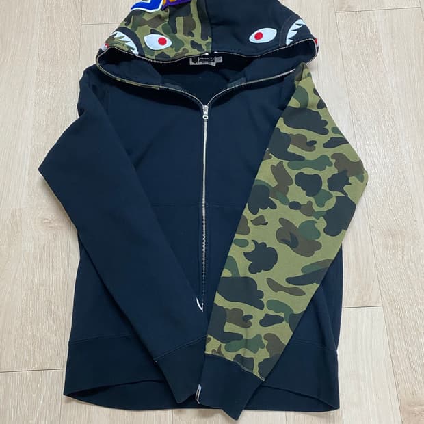 BAPE 베이프 샤크 카모 후드집업 /상태좋음 (정품)