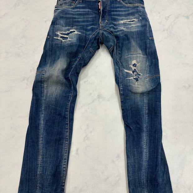 [정식수입 정품] 디스퀘어드 타이디 바이커 진 48 사이즈