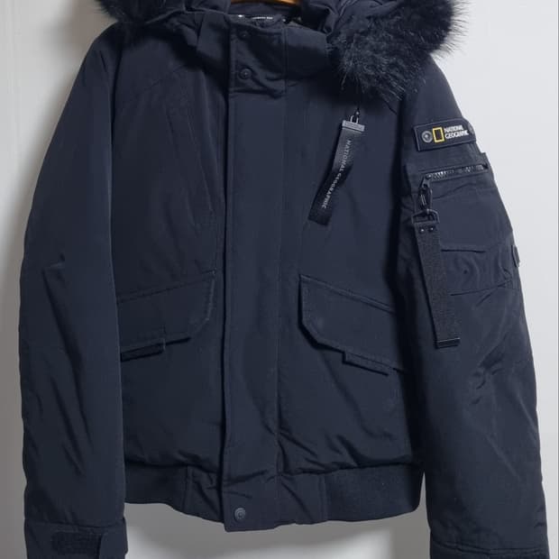 S ) 내셔널지오그래픽 블랙 덕다운 오리털패딩