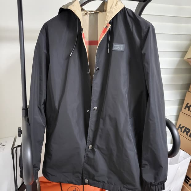 24SS 버버리 리버시블 체크 바람막이 자켓 m