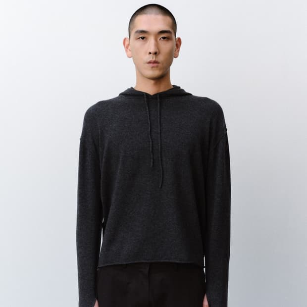 부희 buhee 울 캐시미어 후디 니트