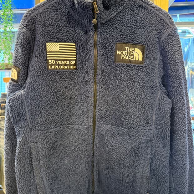 노스페이스 50주년 네이비 후리스 자켓