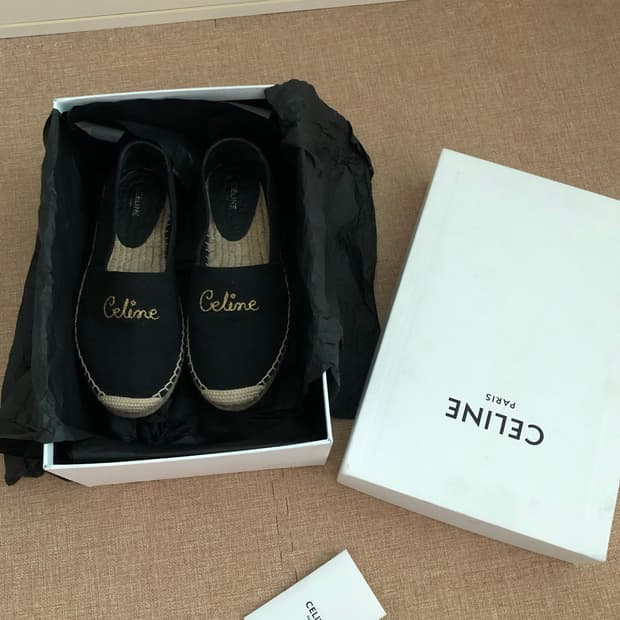 Celine 레오파드 플랫슈즈