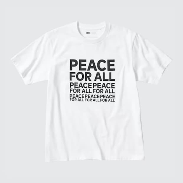 유니클로 peace 반팔