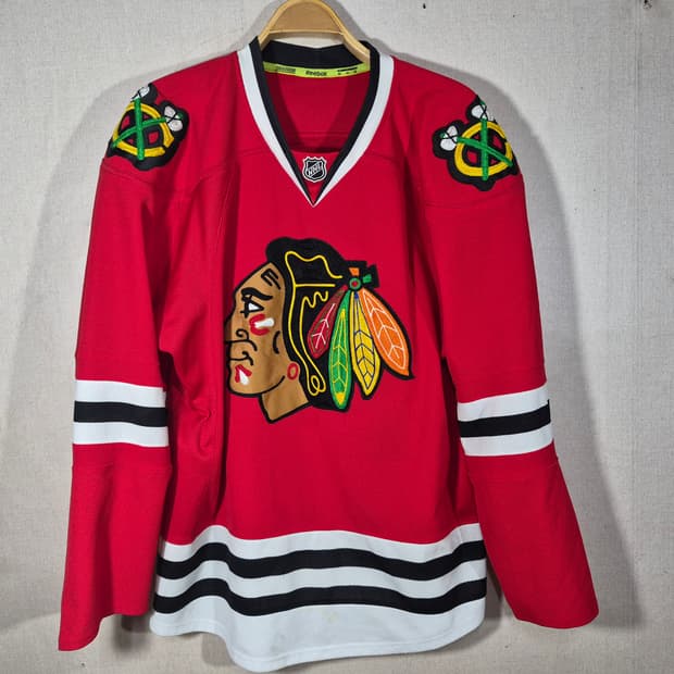 REEBOOK 리복 시카고 불랙호크스 하키져짗52