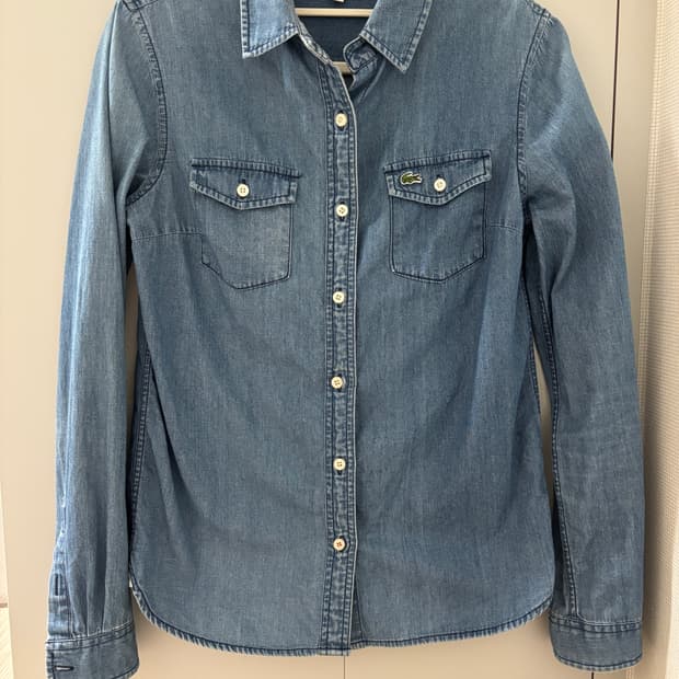 라코스테 여성 청남방 셔츠 34