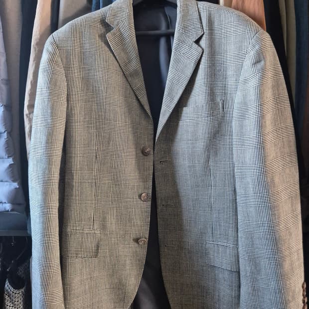 폴로 랄프로렌 글렌체크 셋업 수트 38