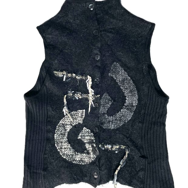 vintage 다크 그레이 베스트