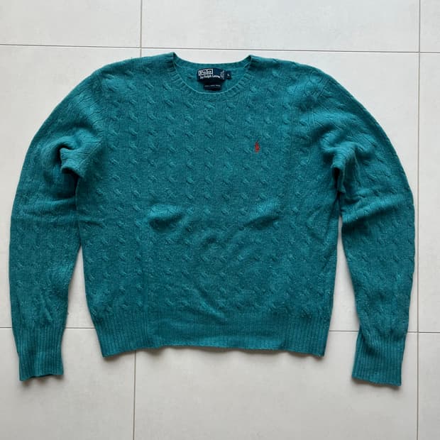 폴로 케이블 니트