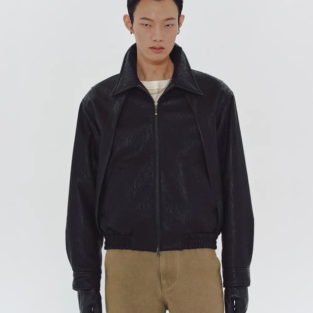 mmic 에코레더 블루종 RIVE GAUCHE BLOUSON