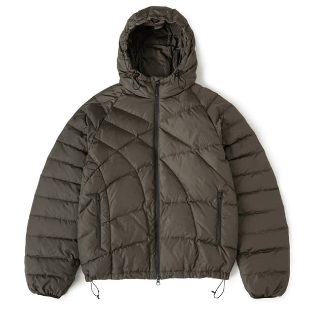 웹 구스다운 푸퍼 자켓 다크 카키