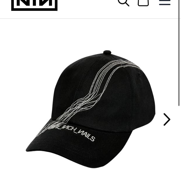 nine inch nails with teeth 체인스티치 캡