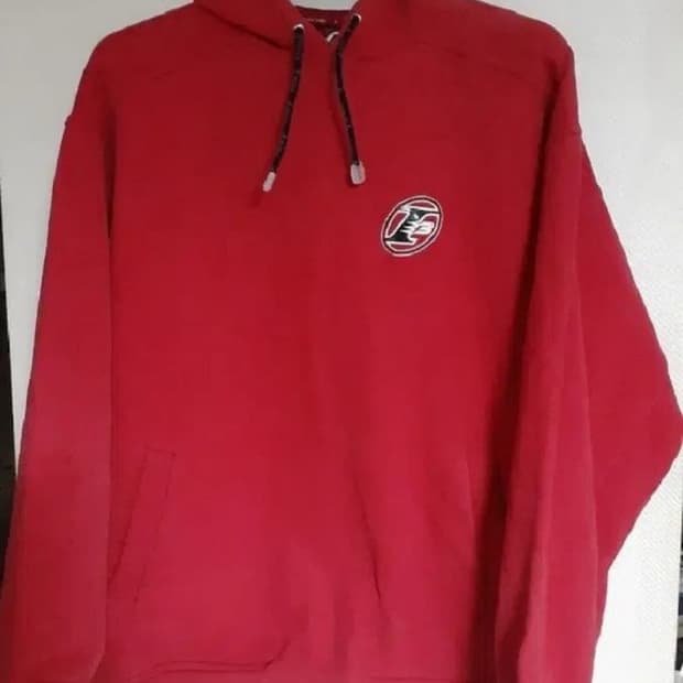 리복 올드스쿨 빈티지 엘런 아이버슨 기모 후드 레드 100