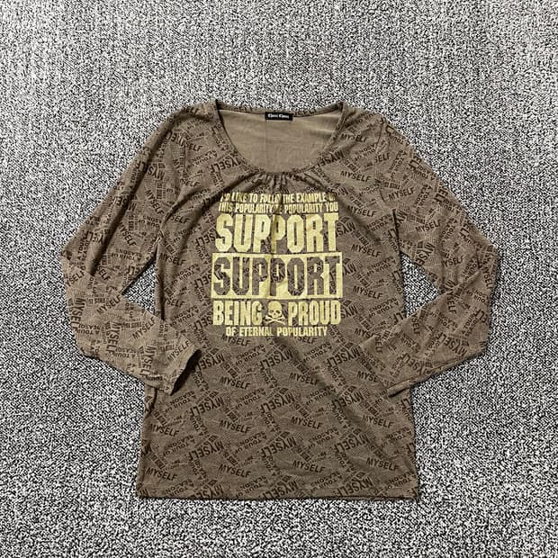 vinteちきゅ. Chami Chami y2k long-sleeve 갸루