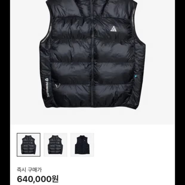 [xs] 나이키 acg 루나 레이크 패딩 베스트