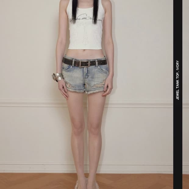 보헤미안서울 쥬얼 슬리브리스 화이트