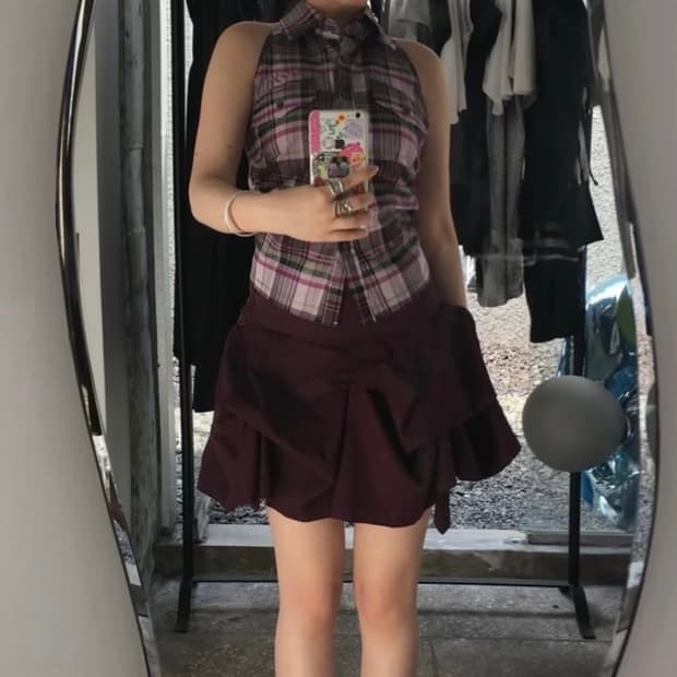 디와이도 LOLA HALTER SHIRT (PINK)