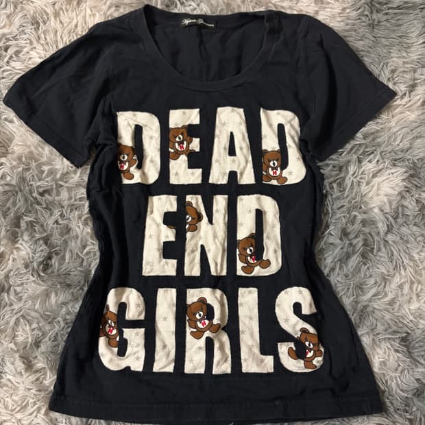 Hysteric glamour 퍽베어 반팔 티셔츠 