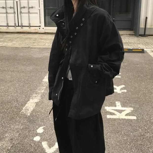 더니로 코팅 포켓 야상 자켓