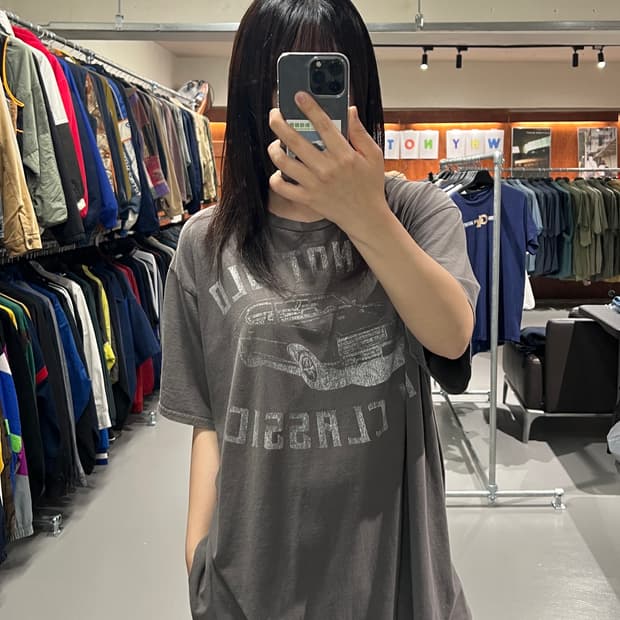 빈티지 프린팅 반팔티셔츠