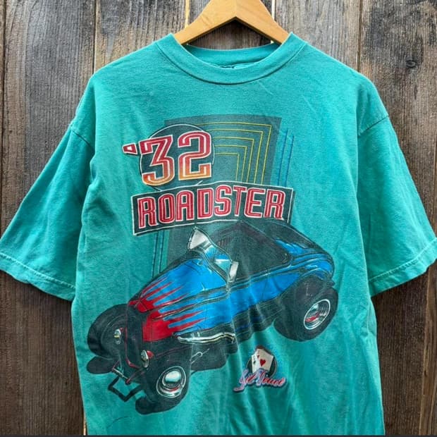 90‘s 빈티지 Roadster Hot Rod 티셔츠 L