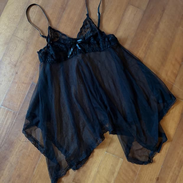 sheer lace camisole top
