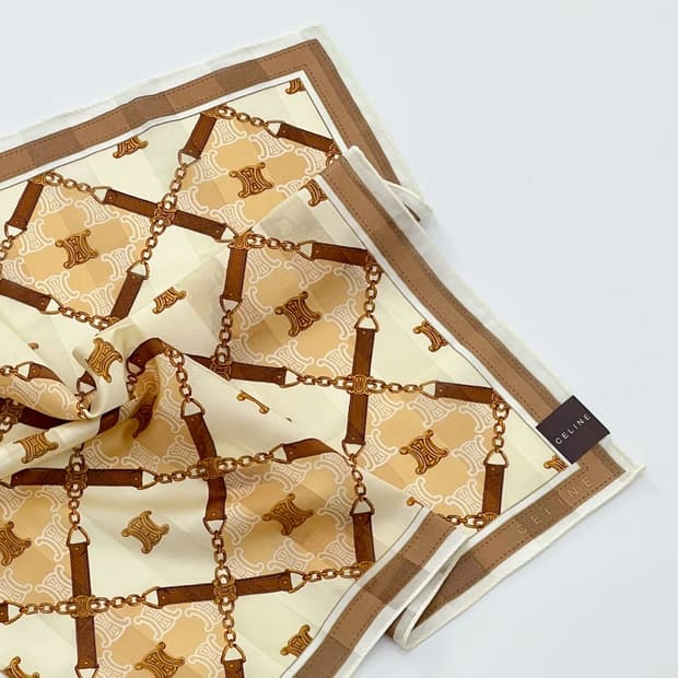 (새상품) celine / 셀린느 쁘띠스카프 손수건