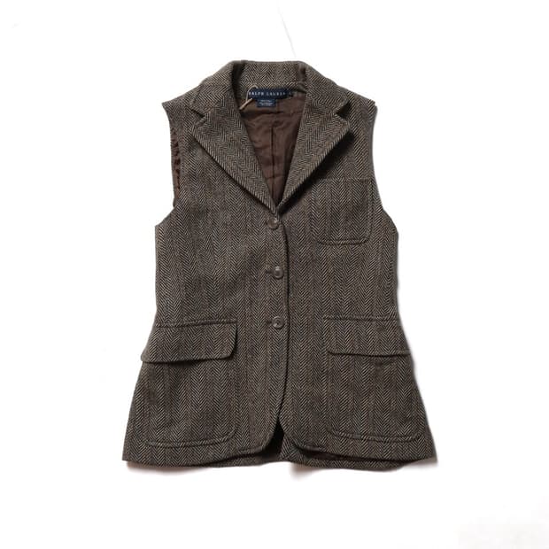 랄프로렌 Ralph Lauren Wool Button Vest


