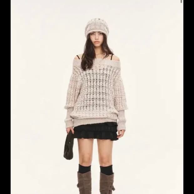 구해요!) 쓰리타임즈 멜로우탑 베이지