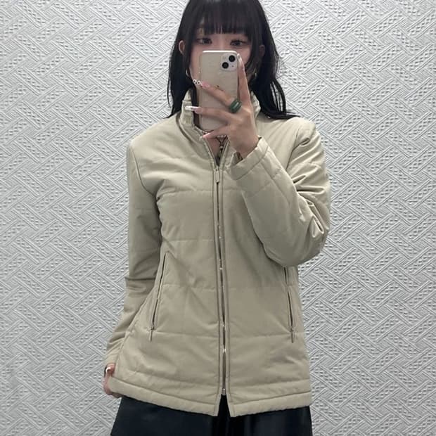 버버리 빈티지 모던 캐주얼 퀄팅 울 경량 자켓 95 C11141