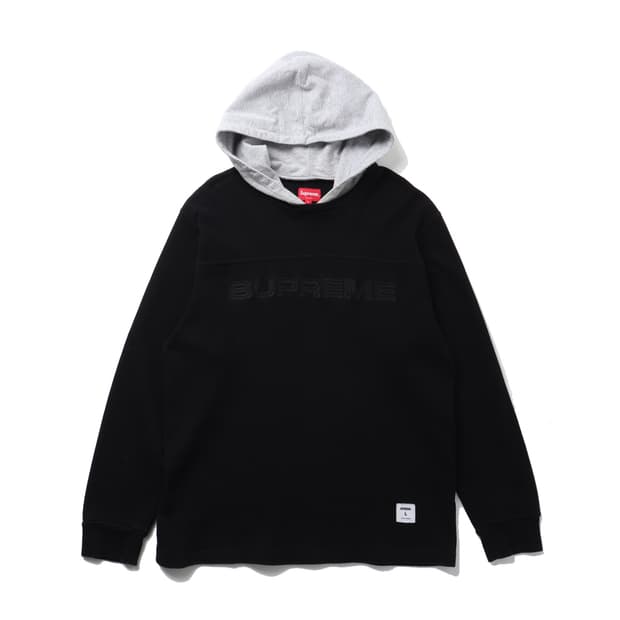 슈프림 Supreme Hooded Waffle Ringer