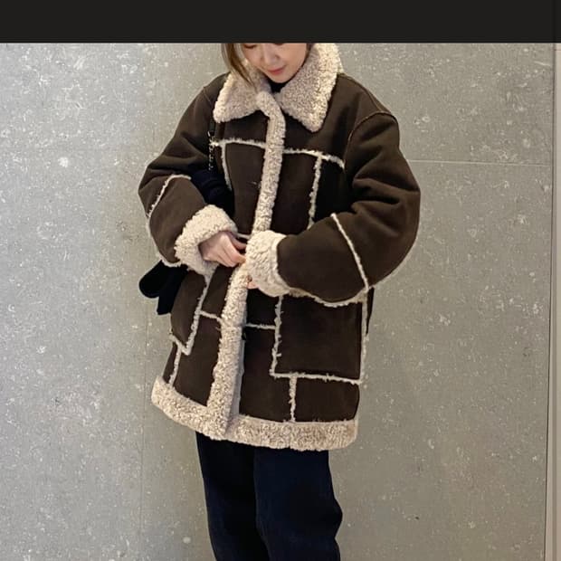 커렌트 무스탕 리버시블