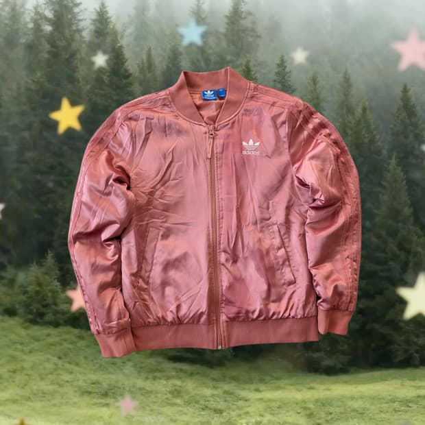 아디다스 핑크 져지 코랄 봄버 분홍색 트랙탑 자켓