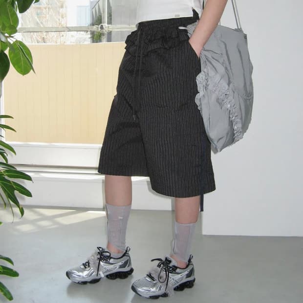 typeservice ruffled stripe pants