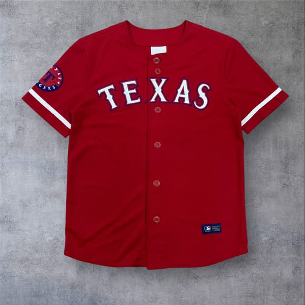 MLB 텍사스 레인저스 레드 베이스볼 져지