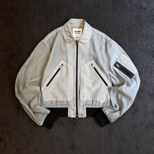 노우웨이브 유니섹스 오간자 봄버 자켓 M