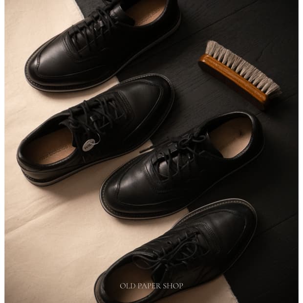 New Balance Oxford Black Leather Shoe