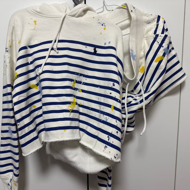 폴로 크롭 후드&반바지