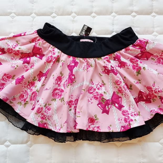 마즈  슈가글로스  로즈 리본 스커트