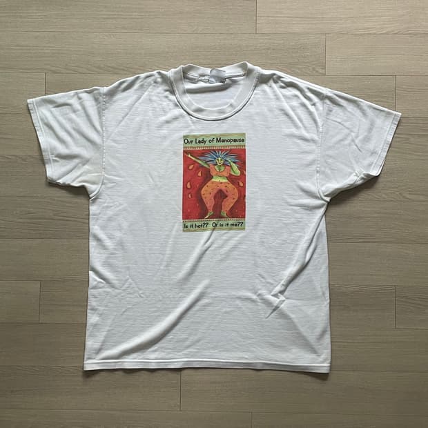 90s Our lady of Menopause 빈티지 티셔츠