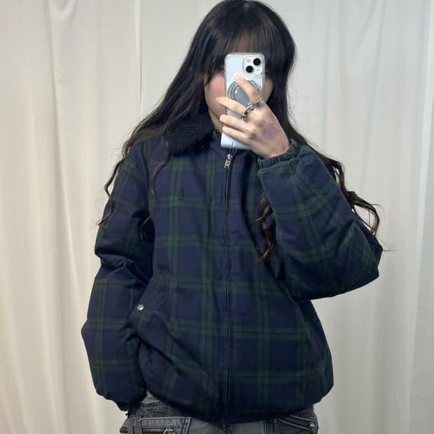 Yale Check Puffer Jacket