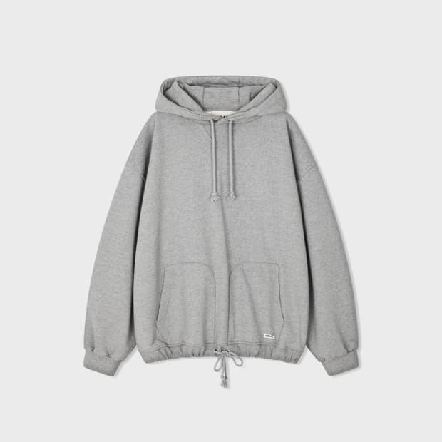 Double Valley Tuck Sweat Hoodie - Melang