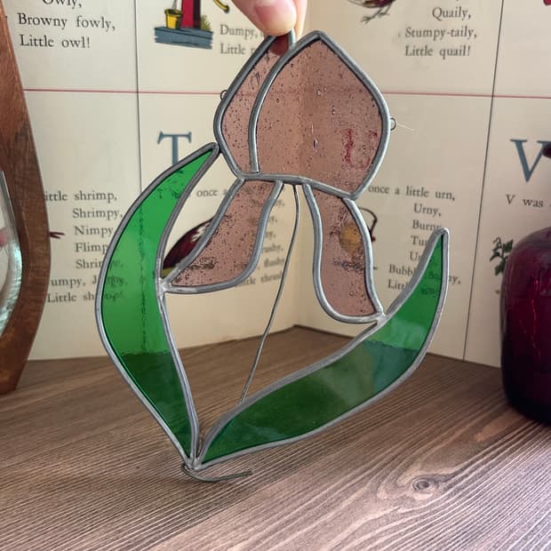 빈티지 스테인드글라스 썬캐처 장식 소품 