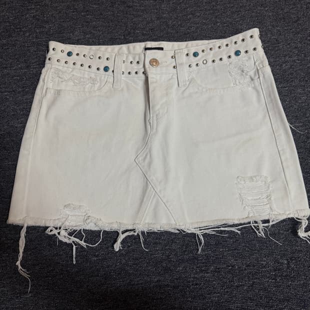 팝걸빈티지 웨스턴 미니스커트