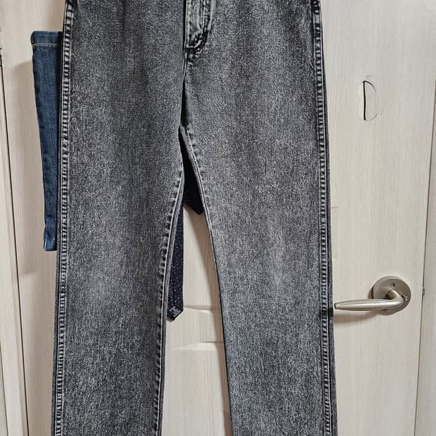 Usa wrangler 카우보이컷 32x34 돌청 블랙진