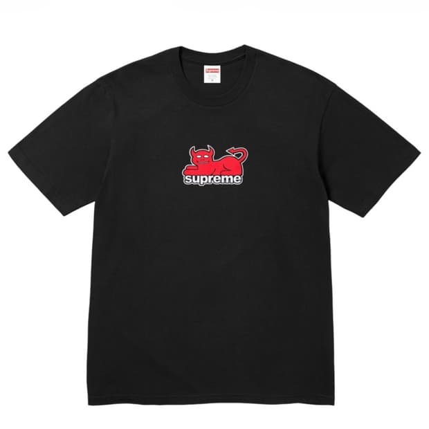 [XXL] 슈프림 x 토이머신 데빌캣 반팔