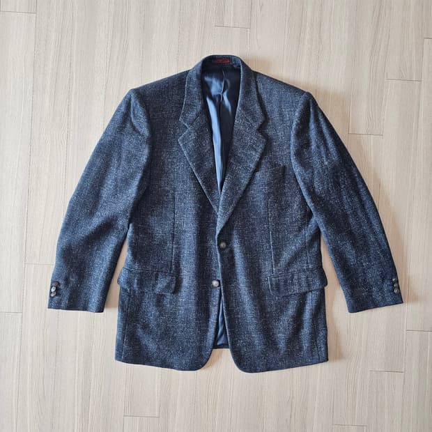 100 L. Ungaro 웅가로 파리 울 모헤어 자켓 정장 마이 블레이저