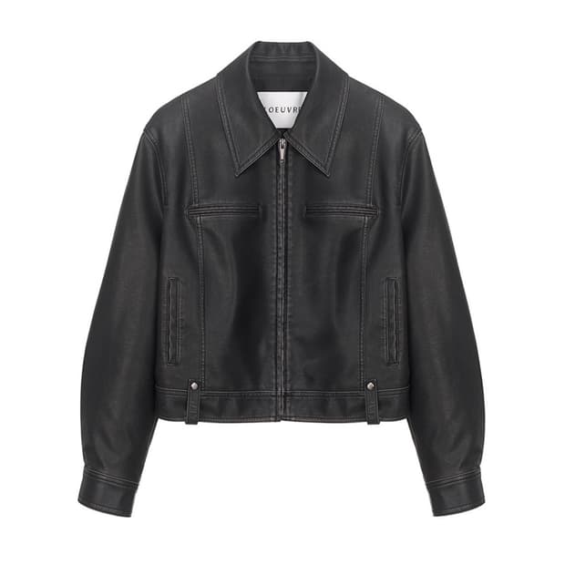 루에브르 레더자켓 S