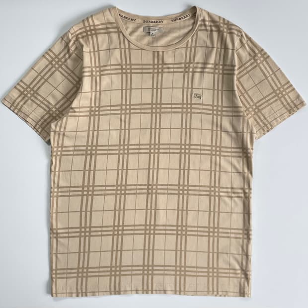 Burberry  노바체크 반팔 코튼 티셔츠