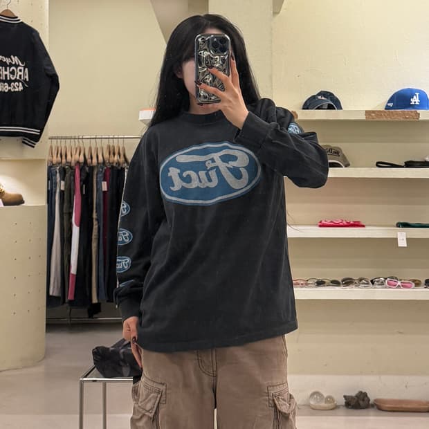 레이지 어게인스트 더 머신 × 퍼크트 협업 빈티지 롱슬리브 티셔츠 U12